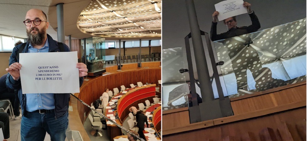 Caro energia, Fugatti Robin Hood al contrario'' e Basta fuffa'', protesta dei sindacati contro la Pat