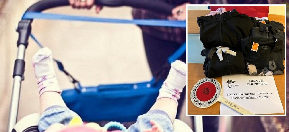 Rubano vestiti per 400 euro e li nascondono nel passeggino del figlio piccolo: arrestati due 24enni a Gardolo