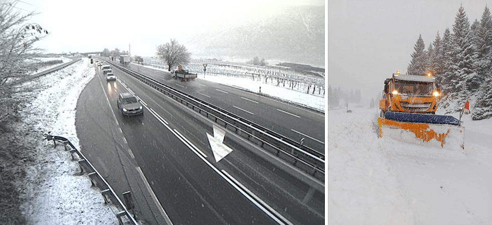 Maltempo, fiocchi anche sulla Ss 47: “Neve al di sotto dei 500 metri, ma non si registrano criticità”