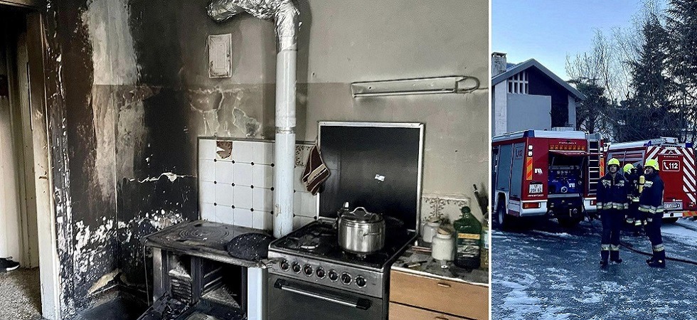 Incendio nella cucina di un appartamento: nove persone intossicate e portate all'ospedale
