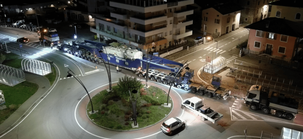 In arrivo un trasporto eccezionale lungo le strade del Trentino: ecco dove passerà il convoglio questa notte