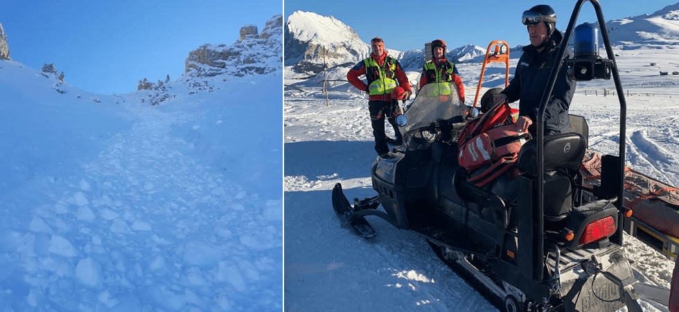 Un'altra valanga in quota travolge altri due scialpinisti che attivano l'airbag e si salvano