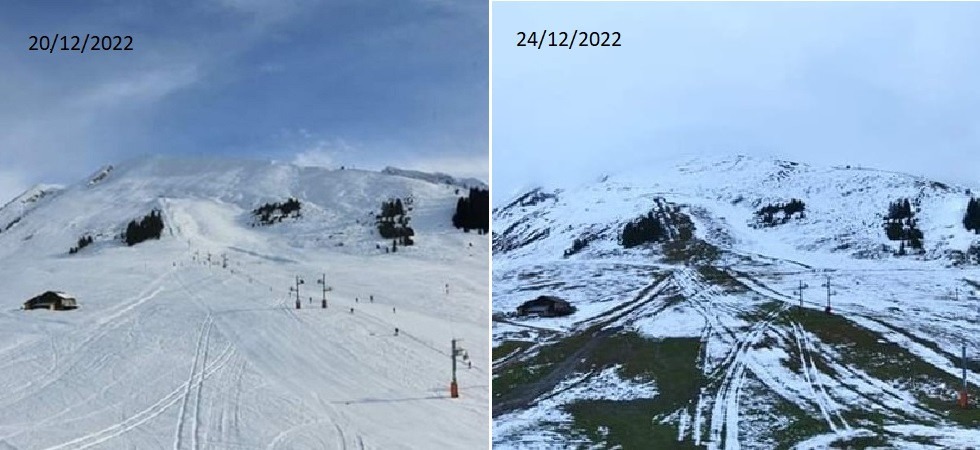 Foto di Météo Express Impianti sciistici nelle valli alpine, un'economia al tramonto con i cambiamenti climatici