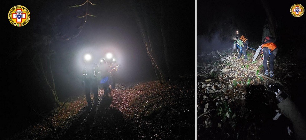 Perdono il sentiero, rimangono bloccati e chiamano i soccorsi: recuperati nella notte due escursionisti insieme ai loro cani