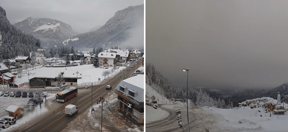 Diverse località del Trentino imbiancate dalla neve: automobilisti in difficoltà e decine di interventi dei vigili del fuoco