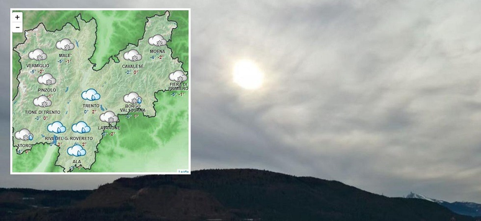 Maltempo in arrivo in Trentino: “Possibili nevicate anche in fondovalle la prossima settimana”