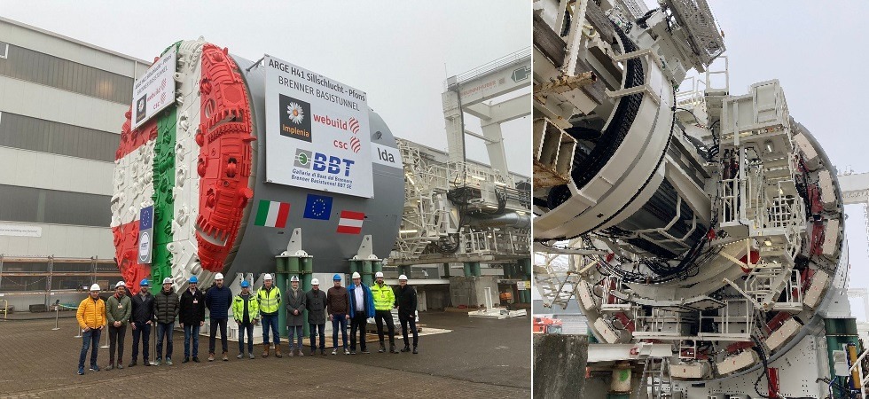 Oltre 10 metri di diametro e più di 1.400 tonnellate di peso