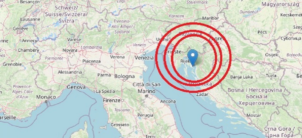 Terremoto sulla costa croata, la scossa avvertita in Trentino e in Veneto