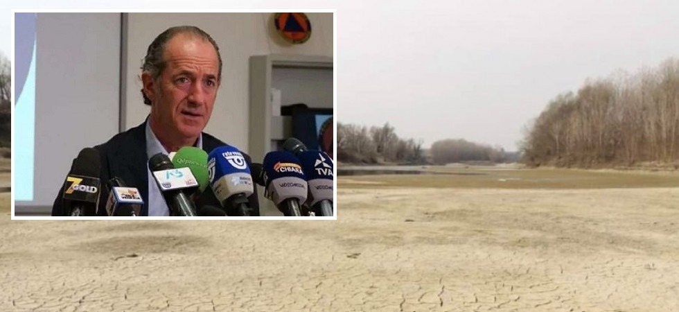 Emergenza siccità, Zaia: “Serve un piano Marshall per l'acqua a livello nazionale