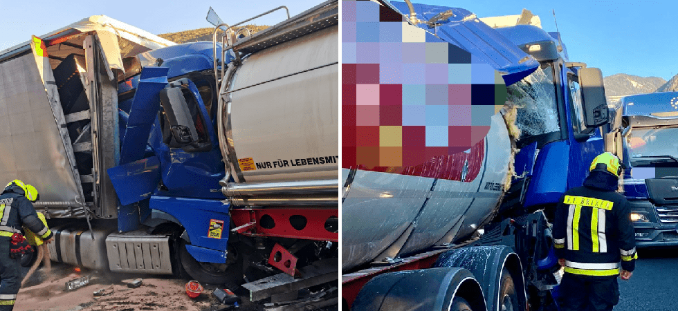 Violentissimo tamponamento in autostrada, camionista miracolato