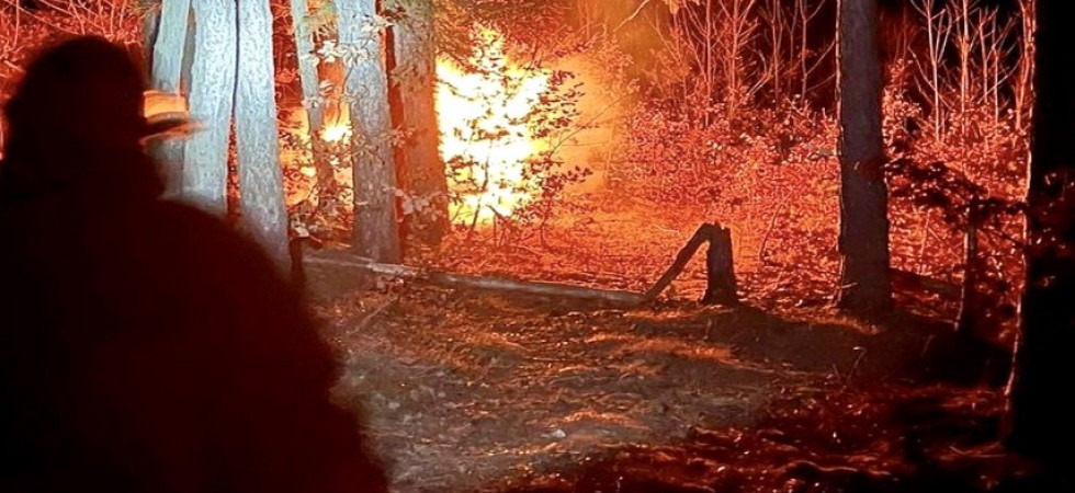 Doppio incendio, vigili del fuoco in azione per arginare le fiamme