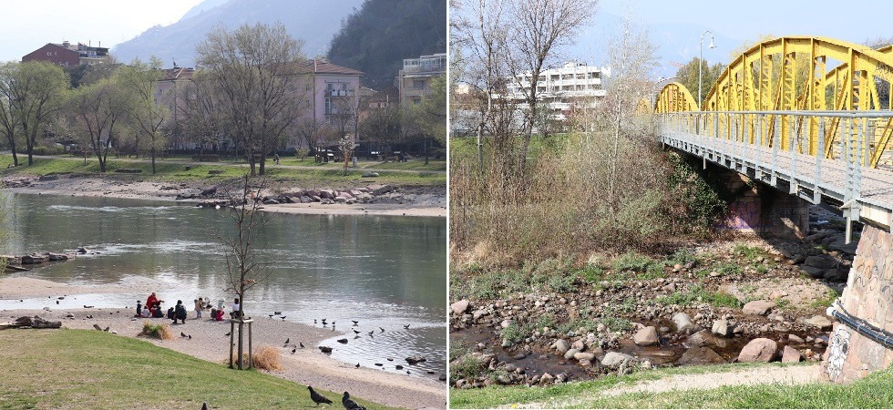 Emergenza siccità, il deflusso dell'Adige passa da 80 a 64 metri cubi di acqua al secondo