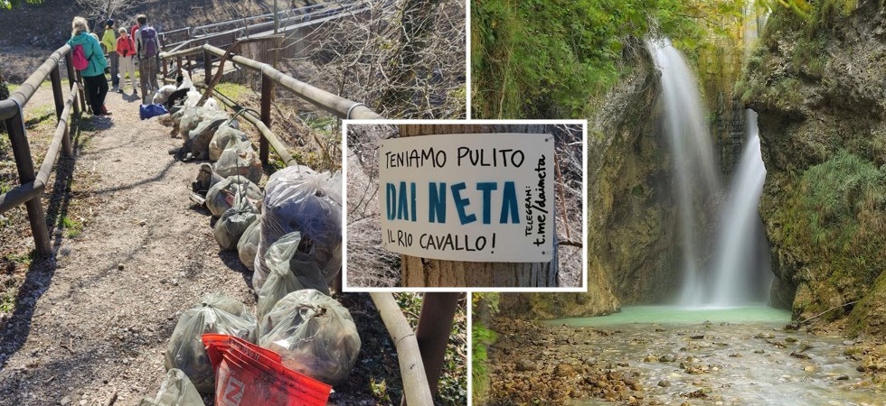 “Sulle sponde del rio Cavallo raccolti 110 chili di rifiuti, principalmente plastica”