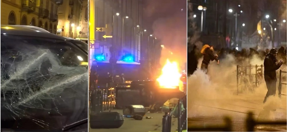 Caso Cospito, corteo degli anarchici a Torino: dalla Questura fogli di via a manifestanti trentini