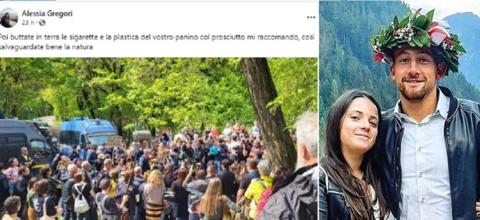Poi buttate in terra le sigarette e la plastica del vostro panino''