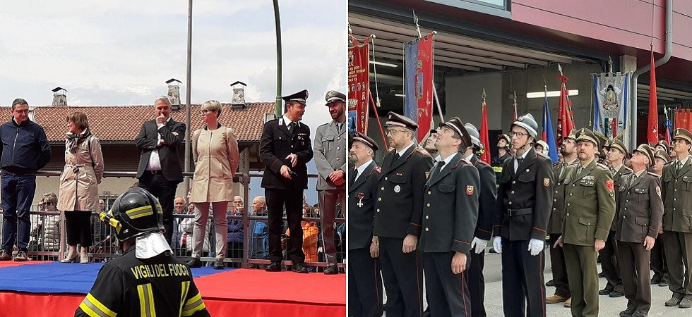 Nuova vita per la sede della caserma dei vigili del fuoco di Fondo: paese in festa per il taglio del nastro