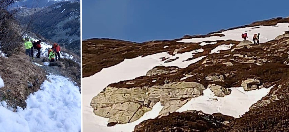 Affronta il sentiero innevato senza attrezzatura e rimane bloccato a 2.100 metri di quota