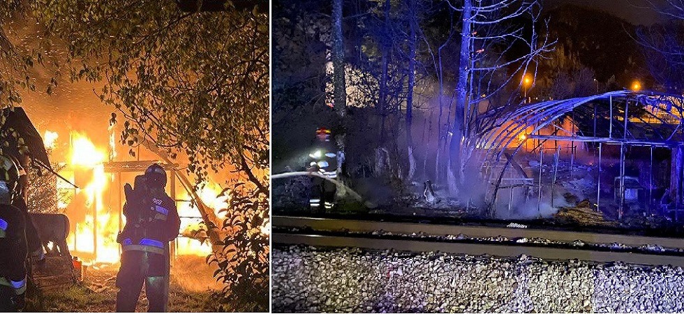 L'esplosione e l'incendio, paura nella notte