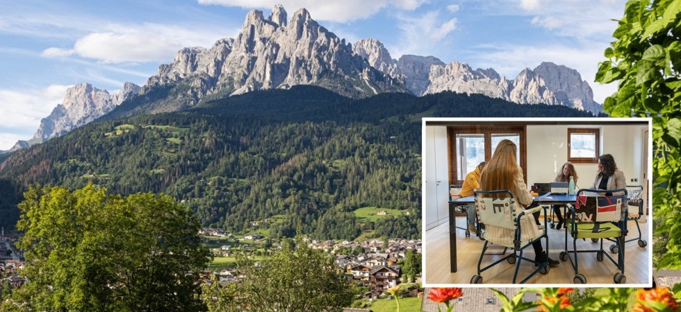 "Internet veloce e una vista mozzafiato", ecco lo smartworking ai piedi delle Pale di San Martino