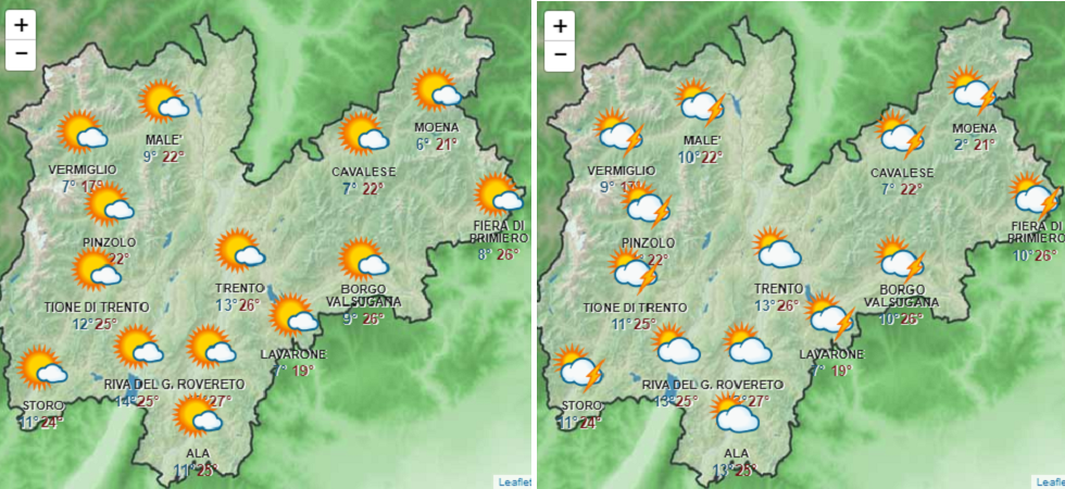 Meteo, superati i 27 gradi in Trentino ma nel weekend torna l'instabilità: ecco le previsioni per i prossimi giorni
