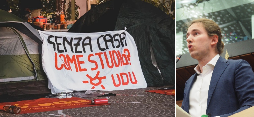 Bisesti incontra alcuni rappresentanti degli studenti ma non chi protesta in tenda