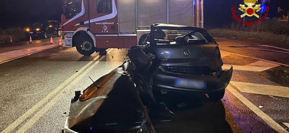 Notte drammatica nel Trevigiano, morte tre persone in un violento scontro tra tre auto