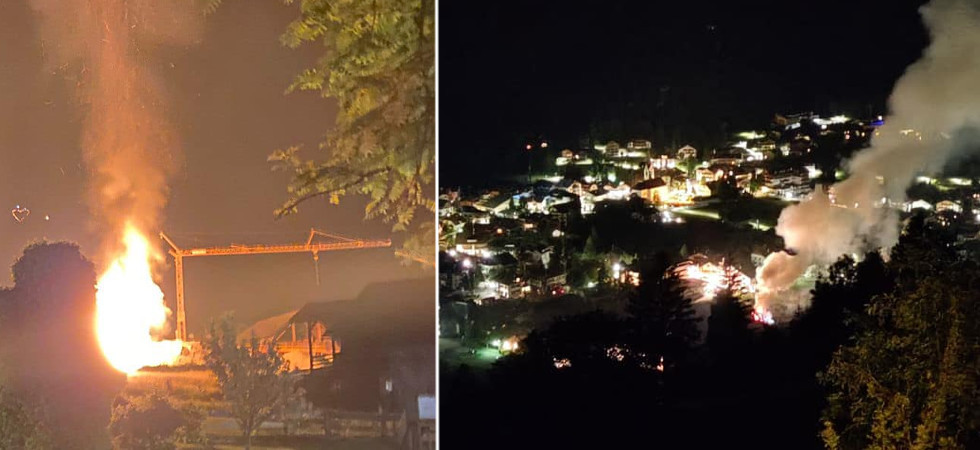 Allertano i pompieri per un incendio in un cantiere, ma è un falso allarme
