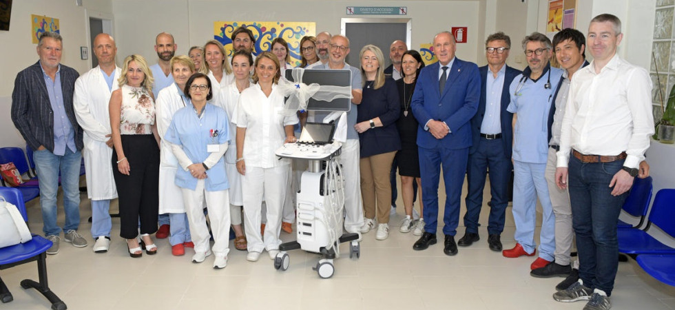 "Un investimento sulla cultura della prevenzione", all'ospedale di Arco donato un nuovo ecografo all'avanguardia