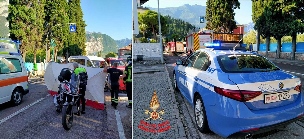 Scontro furgone - scooter, una donna di 53 anni trasportata in elicottero all'ospedale di Trento