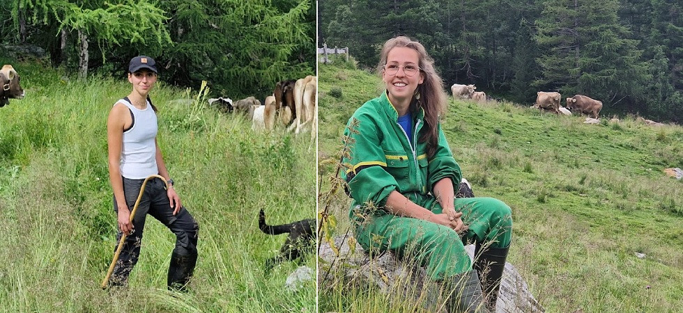 A curare e mungere 71 vacche, l'estate in malga per Giorgia e Annalisa: Il cellulare?