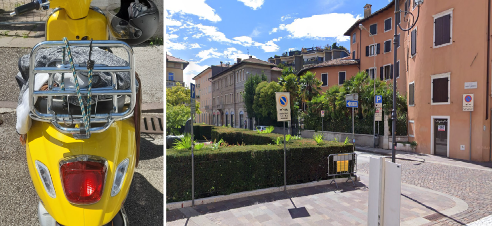 Le rubano la Vespa gialla del babbo'' ma dopo un giorno (di disperazione) la ritrova nello stesso posto (con tanto di