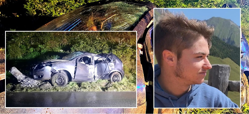 Lo schianto tremendo dell'auto contro il pilastro in cemento armato di una teleferica, Niklas è morto a soli 20 anni