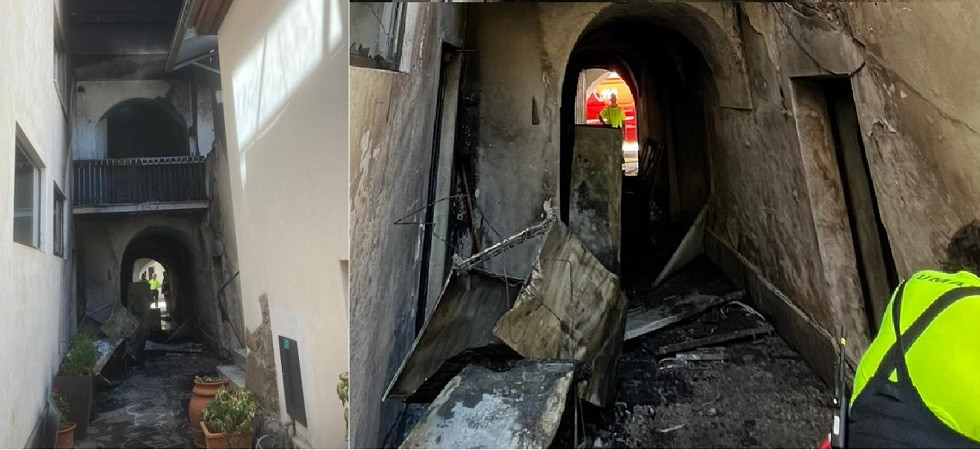 Fiamme in un magazzino di elettrodomestici, distrutti frigoriferi e lavatrici: vigili del fuoco in azione