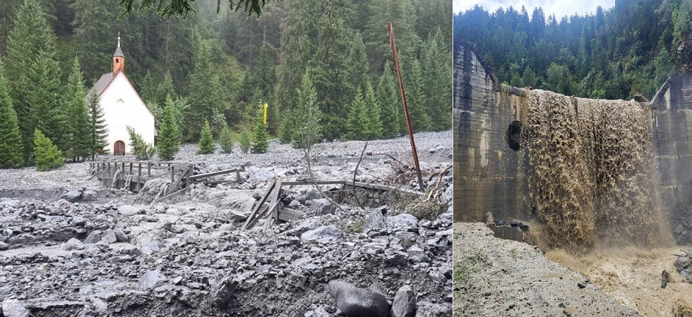 Maltempo, colate di fango ed è allerta per i fiumi in Alto Adige: in arrivo ancora rovesci e temporali