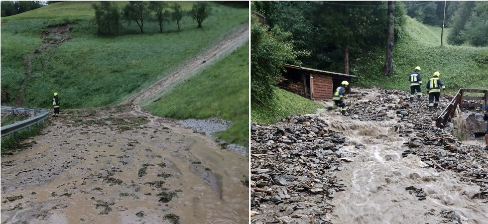 Forte pioggia, vento e grandine, ancora danni a causa del maltempo: colate di fango e sassi bloccano diverse strade