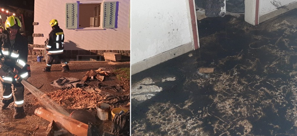 La casa in ristrutturazione prende fuoco, l'allarme lanciato dai vicini