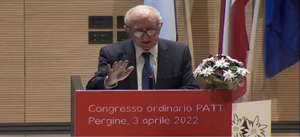 L'ex presidente onorario del Patt invita a votare Casa Autonomia