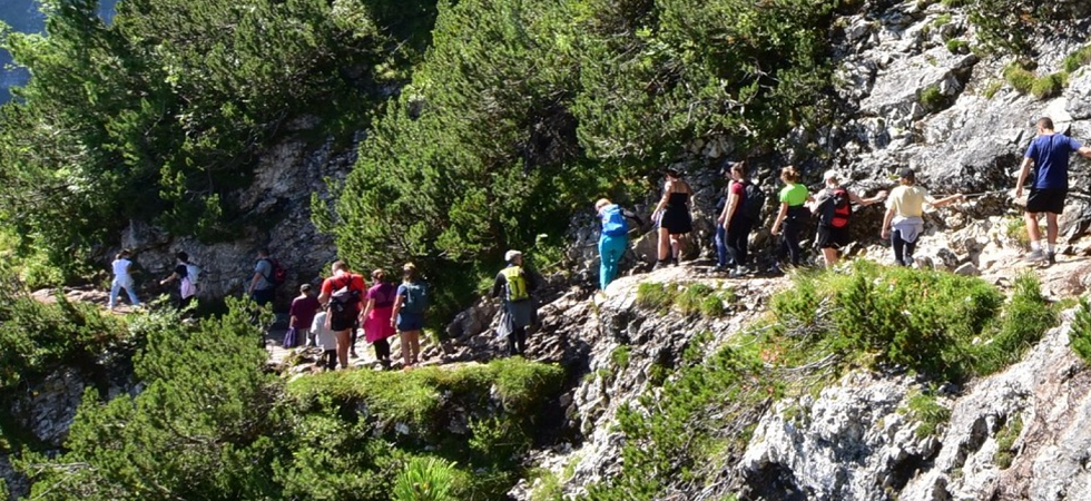 Un tratto del sentiero Sorapis Un tratto del sentiero Sorapis