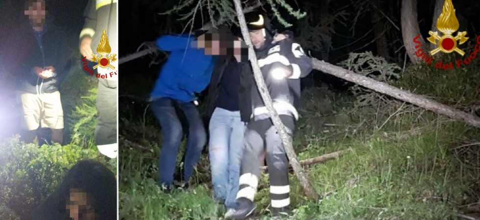 Stanchi e incapaci di procedere rimangono bloccati lungo il sentiero