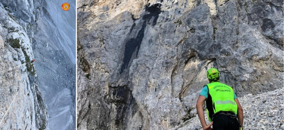 Precipita per 70 metri dalla parete sulle Dolomiti, trasportato all'ospedale