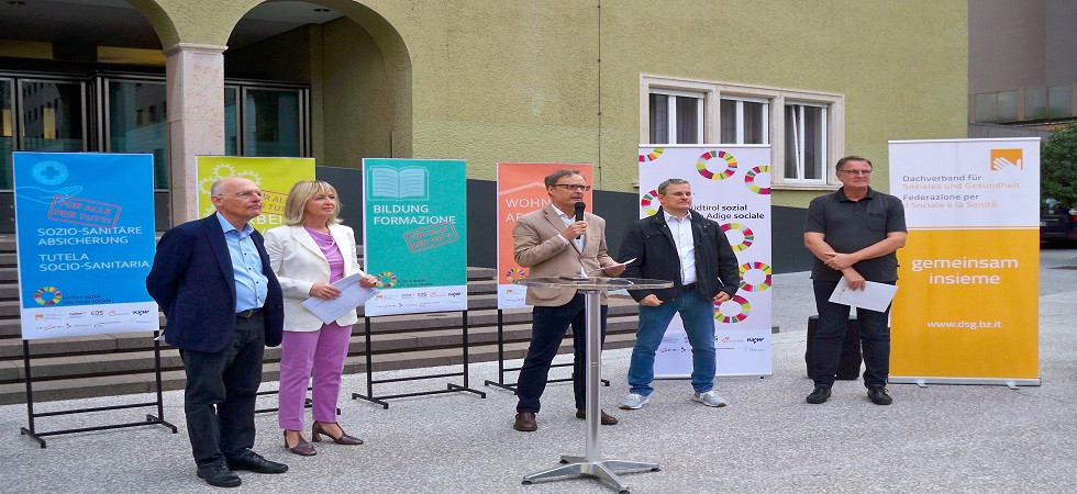 Lavoro, sanità, istruzione e casa, le organizzazioni no profit altoatesine presentano il "manifesto sociale"