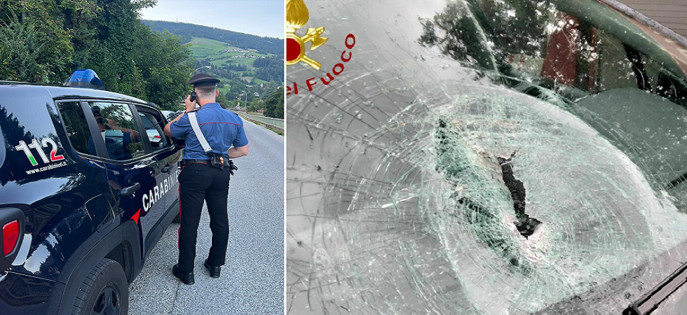 Si diverte a sfondare i parabrezza delle auto con delle grosse pietre: incastrato da una telecamera un 40enne