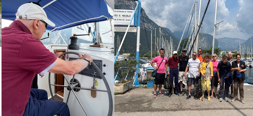 Con la barca a vela sul lago di Garda