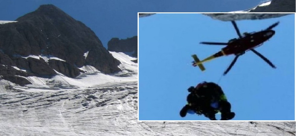 Scivola sul ghiacciaio per 25 metri in Marmolada: alpinista 24enne di Lavarone elitrasportato al Santa Chiara