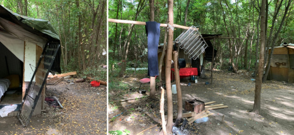 Sgombero all'ex Sloi, trasferite le sette persone che vivevano negli accampamenti di fortuna