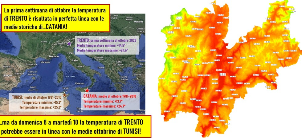 In Trentino temperature oltre la media, Poletti: "Nei prossimi giorni potremmo avvicinarci ai valori tipici di Tunisi"