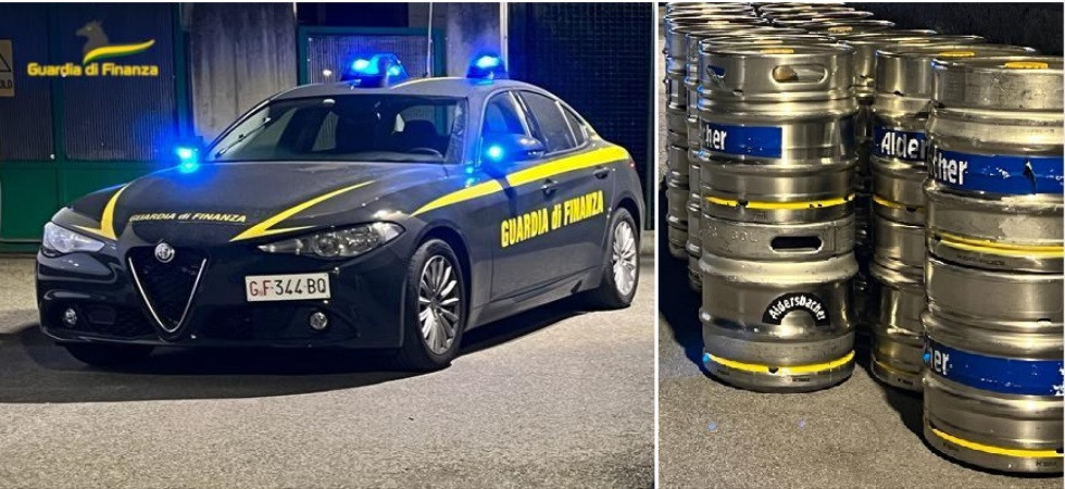 Birra di contrabbando, sequestrati oltre 2500 litri in A22