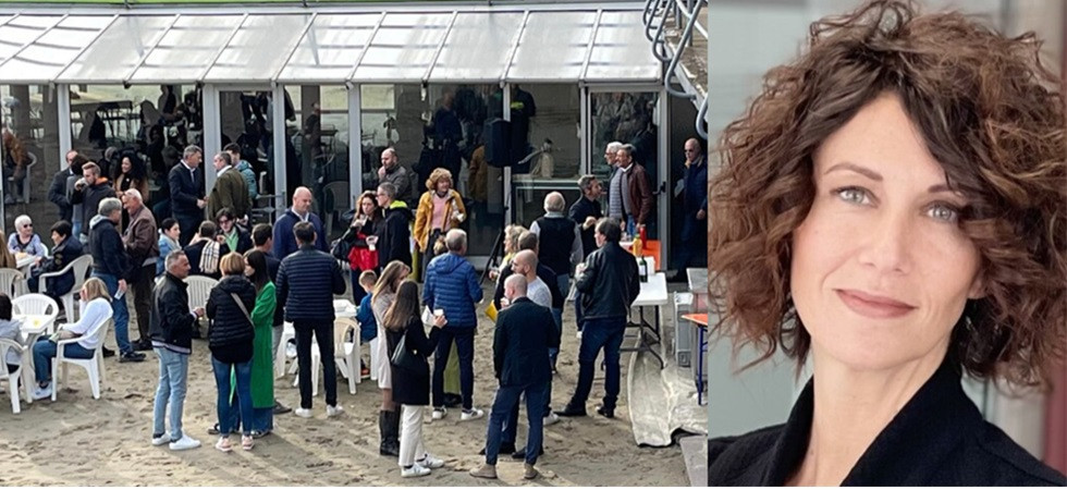 La festa della neoconsigliera Gerosa al lido di San Cristoforo