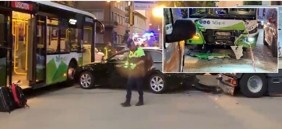 Schianto a Trento, 13 persone soccorse dal personale sanitario