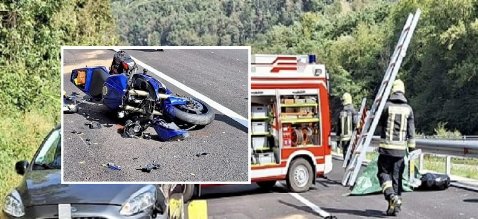 Perde il controllo della moto e si schianta contro un'auto, Andreas è morto a soli 20 anni